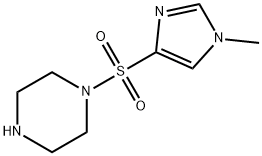 1-(1-Methyl-1H-imidazol-4-ylsulfonyl)piperazine结构式