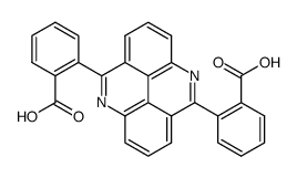 2,2'-pyrido[2,3,4,5-lmn]phenanthridine-5,10-diyl-di-benzoic acid结构式