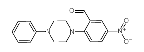 5-NITRO-2-(4-PHENYLPIPERAZINO)BENZENECARBALDEHYDE structure