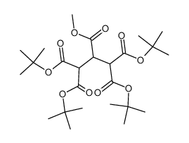 1,1,3,3-tetra-tert-butyl 2-methyl propane-1,1,2,3,3-pentacarboxylate Structure