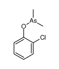 (2-chlorophenoxy)-dimethylarsane Structure