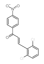 2-Propen-1-one,3-(2,6-dichlorophenyl)-1-(4-nitrophenyl)- Structure