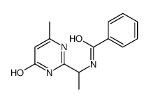 N-[1-(6-methyl-4-oxo-1H-pyrimidin-2-yl)ethyl]benzamide Structure