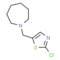 1-[(2-Chloro-1,3-thiazol-5-yl)methyl]azepane structure