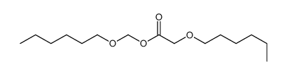 hexoxymethyl 2-hexoxyacetate结构式