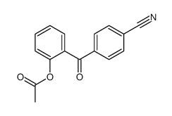 2-ACETOXY-4'-CYANOBENZOPHENONE结构式