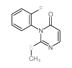 3-(2-Fluorophenyl)-2-(methylthio)-4(3H)-pyrimidinone structure