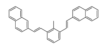 2-[2-[2-methyl-3-(2-naphthalen-2-ylethenyl)phenyl]ethenyl]naphthalene Structure