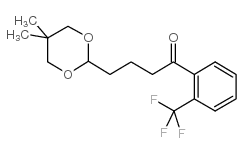 4-(5,5-DIMETHYL-1,3-DIOXAN-2-YL)-2'-TRIFLUOROMETHYLBUTYROPHENONE Structure