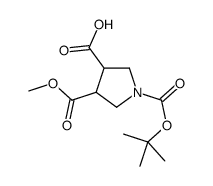 1-Boc-4-(甲氧基羰基)吡咯烷-3-羧酸图片