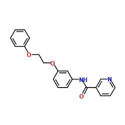 N-[3-(2-Phenoxyethoxy)phenyl]nicotinamide Structure