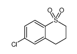 6-chloro-3,4-dihydro-2H-thiochromene 1,1-dioxide结构式