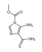 1H-Imidazole-1-carboxylicacid,5-amino-4-(aminothioxomethyl)-,methylester(9CI)结构式