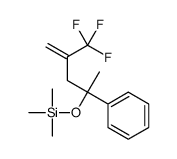 trimethyl-[2-phenyl-4-(trifluoromethyl)pent-4-en-2-yl]oxysilane结构式