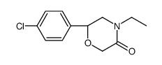 (6S)-6-(4-chlorophenyl)-4-ethylmorpholin-3-one结构式