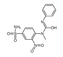 1-methyl-1-(2-nitro-4-sulfamoylphenyl)-3-phenylurea结构式