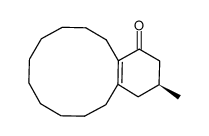 (S)-15-methyl-bicyclo[10.4.0]hexadec-1(12)-en-13-one Structure