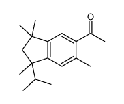 1-(2,3-dihydro-1,3,3,6-tetramethyl-1-(1-methylethyl)-1H-inden-5-yl)ethanone Structure