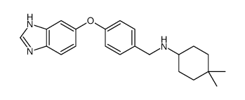 N-[[4-(3H-benzimidazol-5-yloxy)phenyl]methyl]-4,4-dimethylcyclohexan-1-amine结构式