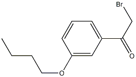 2-bromo-1-(3-butoxyphenyl)ethanone Structure