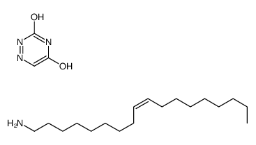 (Z)-octadec-9-en-1-amine,2H-1,2,4-triazine-3,5-dione结构式