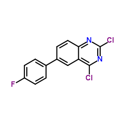 2,4-二氯-6-(4-氟苯基)-喹唑啉结构式