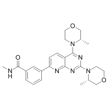 Vistusertib (AZD2014)结构式