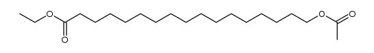 17-acetoxy-heptadecanoic acid ethyl ester Structure