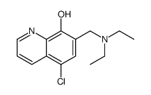 5-chloro-7-(diethylaminomethyl)quinolin-8-ol结构式