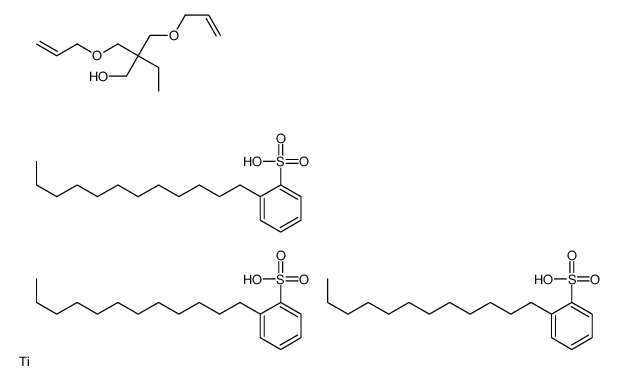 2,2-bis(prop-2-enoxymethyl)butan-1-ol,2-dodecylbenzenesulfonic acid,titanium结构式