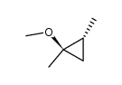 (E)-1-Methoxy-1,2-dimethylcyclopropan结构式