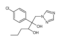 (2R,3S)-2-(4-chlorophenyl)-1-(1,2,4-triazol-1-yl)hexane-2,3-diol结构式