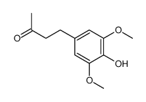 4-(4-hydroxy-3,5-dimethoxyphenyl)butan-2-one结构式