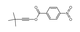 3,3-dimethylbutynyl p-nitrobenzoate Structure