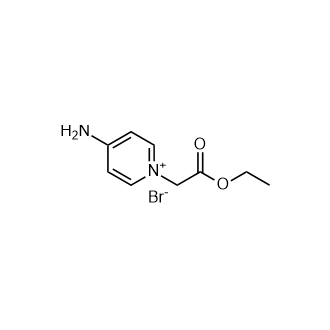 4-Amino-1-(2-ethoxy-2-oxoethyl)pyridin-1-ium bromide Structure