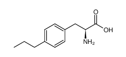 (S)-2-amino-3-(4-propylphenyl)propanoic acid结构式