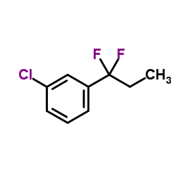 1-Chloro-3-(1,1-difluoropropyl)benzene structure