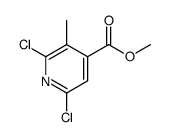 methyl 2,6-dichloro-3-methylpyridine-4-carboxylate Structure