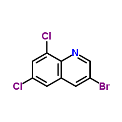 3-Bromo-6,8-dichloroquinoline结构式