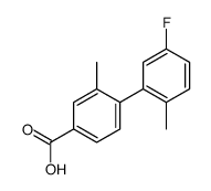 4-(5-fluoro-2-methylphenyl)-3-methylbenzoic acid Structure