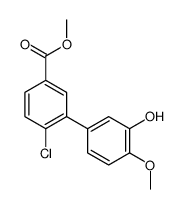 methyl 4-chloro-3-(3-hydroxy-4-methoxyphenyl)benzoate Structure