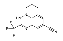 1-propyl-3-(trifluoromethyl)-2H-1,2,4-benzotriazine-6-carbonitrile结构式