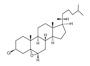 3β-chloro-5,6α-epoxy-5α-cholestane Structure