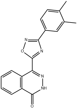 4-[3-(3,4-Dimethylphenyl)-1,2,4-oxadiazol-5-yl]phthalazin-1(2H)-one结构式