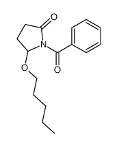 1-benzoyl-5-pentoxypyrrolidin-2-one Structure