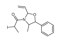 1-(2-ethenyl-4-methyl-5-phenyl-1,3-oxazolidin-3-yl)-2-iodopropan-1-one Structure