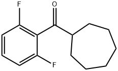 cycloheptyl-(2,6-difluorophenyl)methanone structure