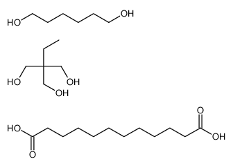 dodecanedioic acid,2-ethyl-2-(hydroxymethyl)propane-1,3-diol,hexane-1,6-diol Structure