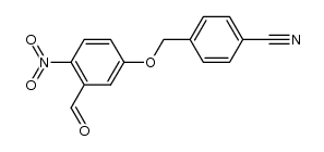 α-(3-formyl-4-nitrophenoxy)-p-tolunitrile Structure