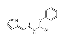 1-phenyl-3-[[(Z)-pyrrol-2-ylidenemethyl]amino]thiourea Structure